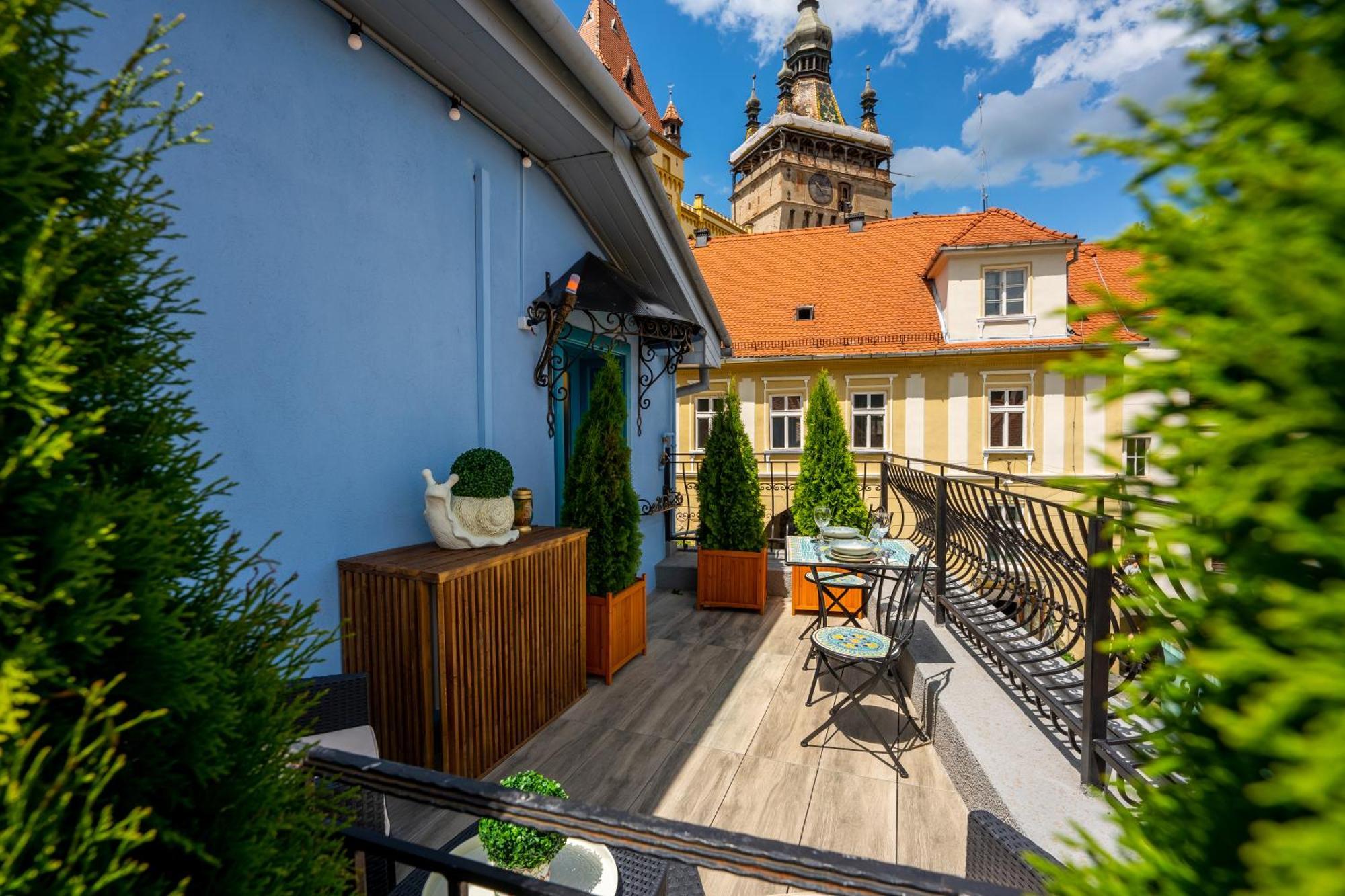 Apartament Blue House Citadel Sighișoara Zewnętrze zdjęcie